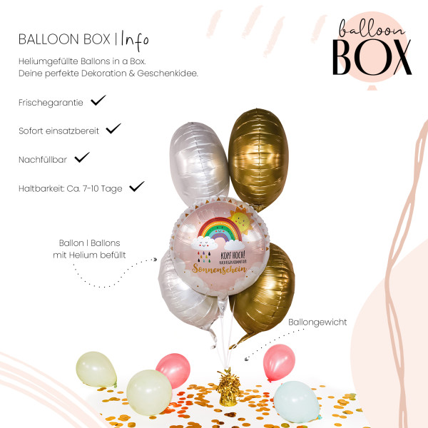 Heliumballon in der Box Kopf Hoch Sonnenschein 3