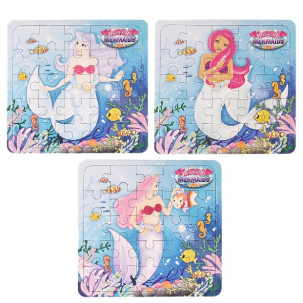 1 mermaid puzzle 13 x 12cm