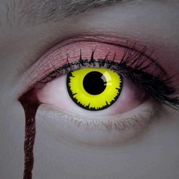 Kontaktlinse Vampir Fieber Gelb 3