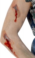 Vista previa: Tatuajes de heridas sangrientas de yeso