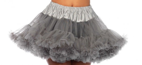 Plush petticoat gray
