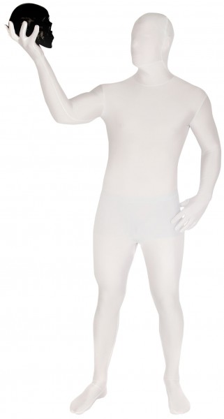Unifarbener Morphsuit Samy Weiß 2