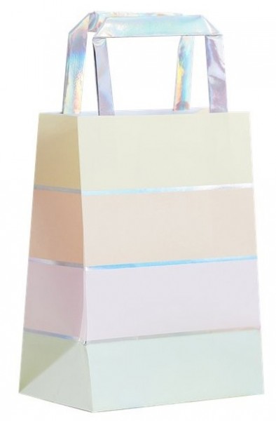 5 bolsas de regalo de color pastel 20cm