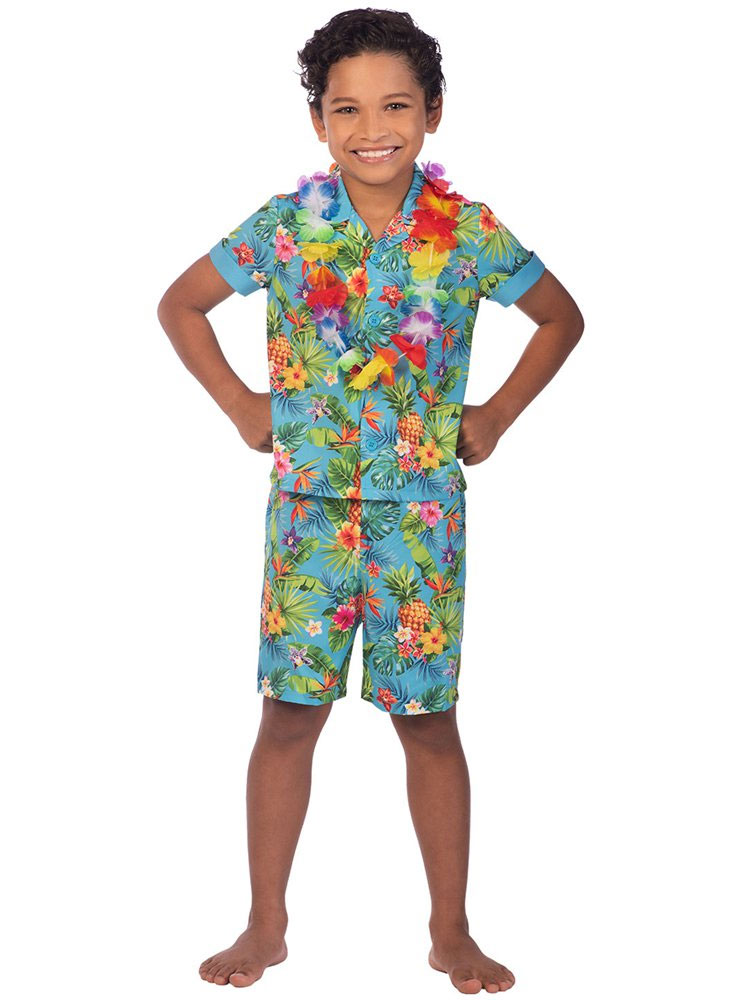 2-delt Hawaii kostume til børn | Party.dk