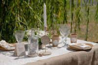 Preview: Candlestick Natural Wedding 23.5cm