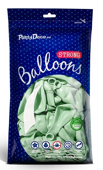 100 palloncini Partylover con menta 23 cm 4