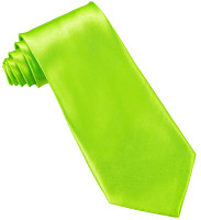 Tie shiny neon green