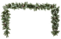 Vorschau: Rustikale Weihnacht Tannengirlande 2,7m