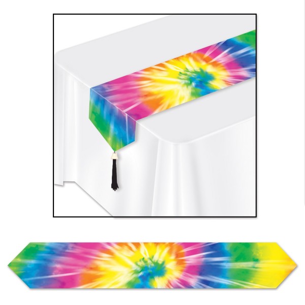 Colorful hippie table runner
