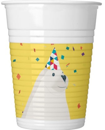 8 Arctic Party cups 200ml