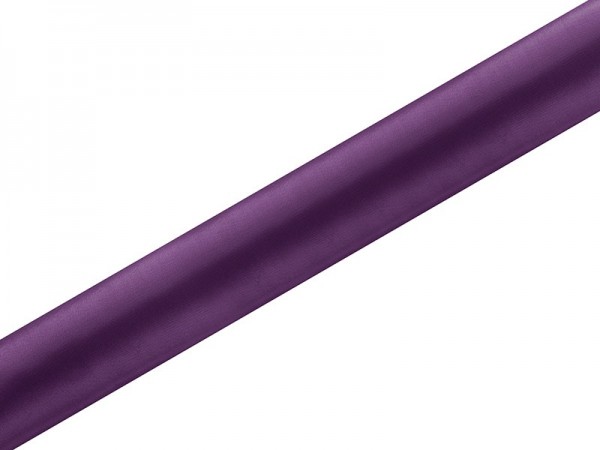 Satin fabric Eloise dark purple 9m x 36cm