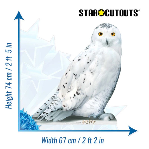 Owl Hedwig cardboard cutout 74cm