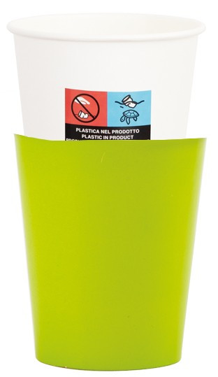 8 Lime Passion paper cups 250ml