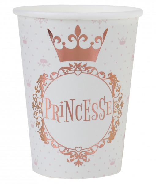10 vasos de papel Princesse 270ml
