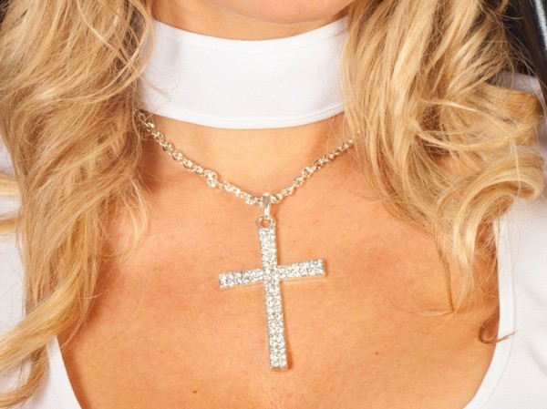 Bellissima collana da donna con pendente a croce