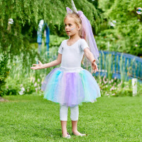 Förhandsgranskning: Pastellfärgad unicorn dress up kit för flickor