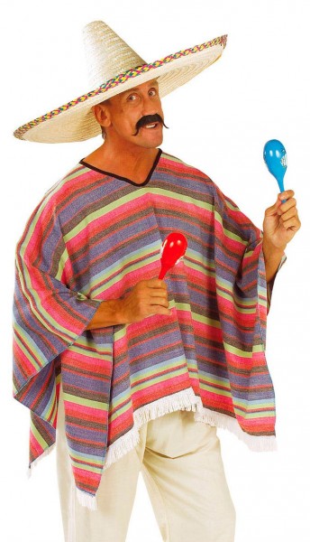 Mexico poncho stribet