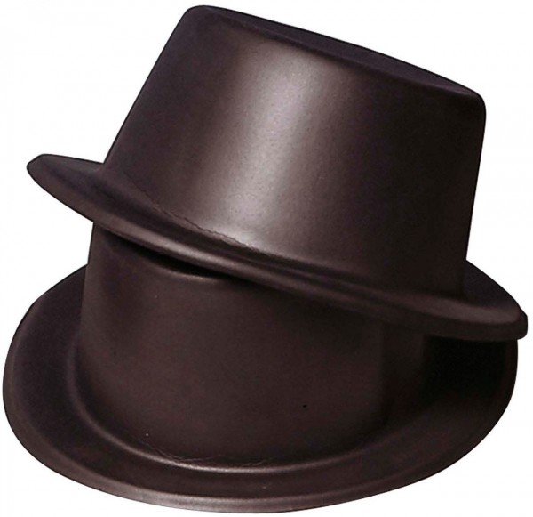 Chapeau haut de forme classique Abe en noir