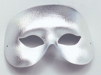 Silberne Party Maske