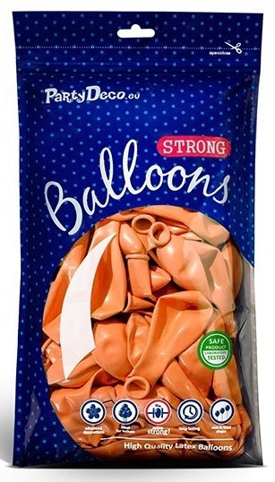100 Partystar metallic Ballons orange 23cm 2