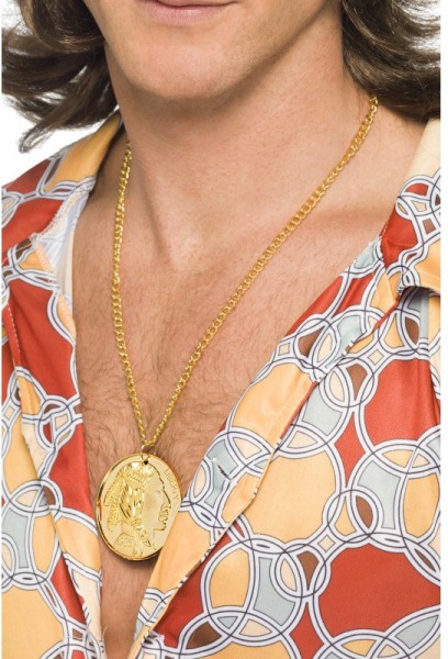 Goldmünze Medaillon Halskette