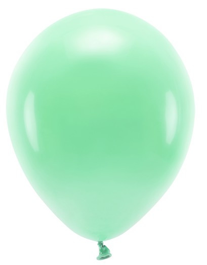 100 øko pastel balloner myntegrøn 26cm