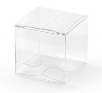 Vorschau: 10 Transparente Geschenkboxen 5 x 5 x 5cm