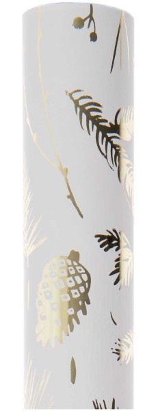 White FSC wrapping paper winter forest