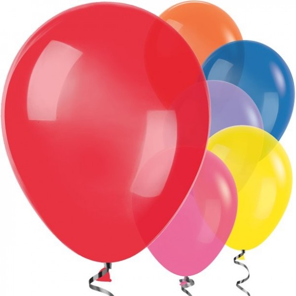 50 ballons colorés Jive 30cm