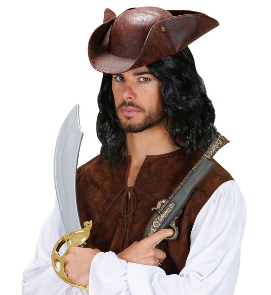 Brązowy kapelusz pirata Kapelusz pirata