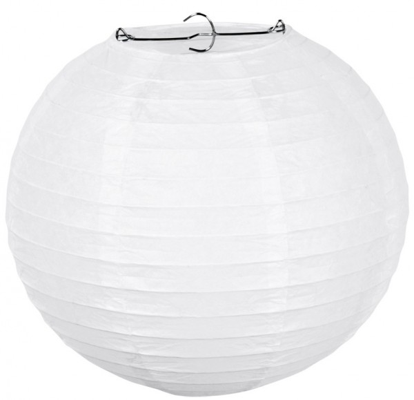Weißer Lampion Ball 25cm