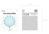 Vorschau: Candy Party Folienballon pastellblau 45cm