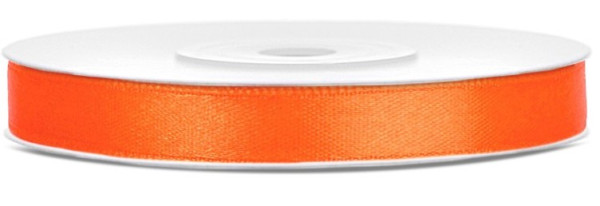25m Satin Geschenkband orange 6mm breit