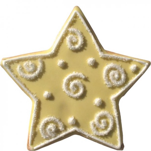 Cortador de galletas estrella dorada 3