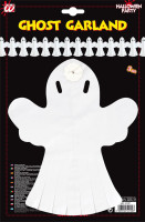 Oversigt: Karneval spøgelsesguirlande i hvid 3m
