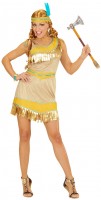 Oversigt: Indisk Goldina-kostume med pandebånd