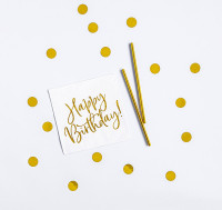 Preview: Happy Birthday Party Set 60 pieces gold