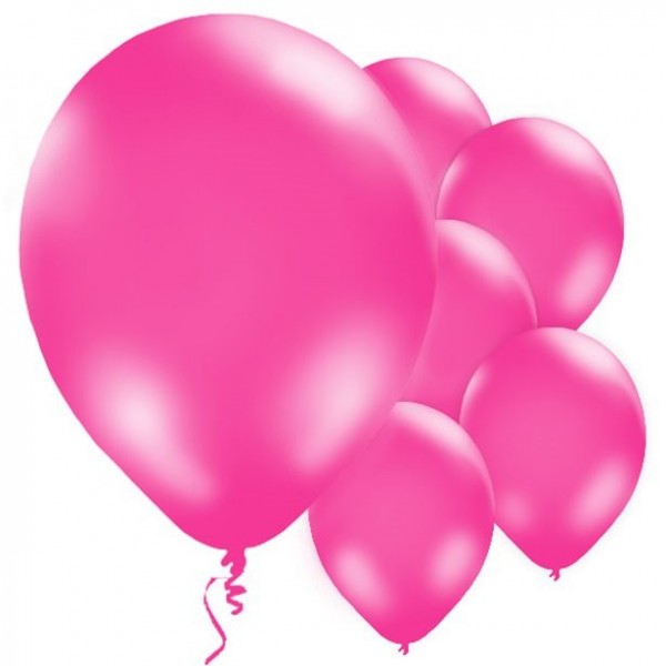 10 balon lateksowy różowy 28cm
