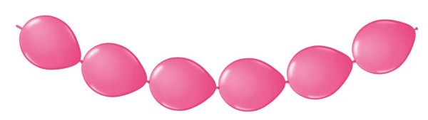 8 ballons roses pour une guirlande de 3m