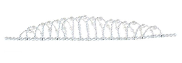 Corona di perle bianche principessa