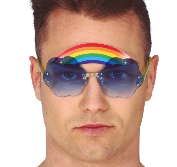 Rainbow Pride party glasses