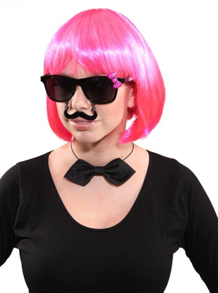Gafas con bigote divertidas para mujer