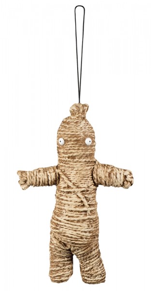 Rimorchio decorativo bambola Voodoo 33cm