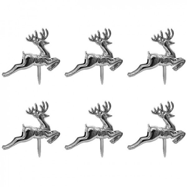 6 reindeer cake decoration plugs