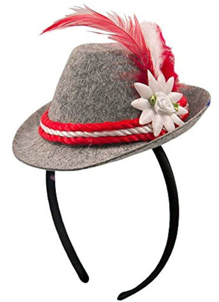 Mini traditionel hat med pandebånd