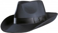 Vista previa: Sombrero de jefe gángster satinado