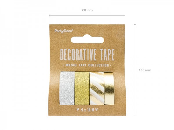 Gift tape mix metallic