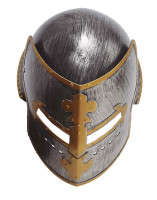Preview: Knight helmet for adults silver-gold