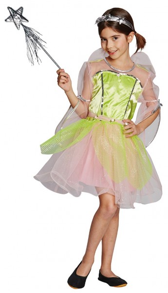 Colorful forest fairy child costume