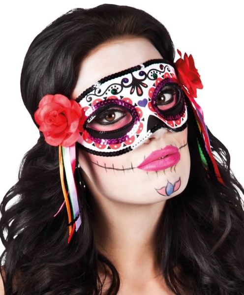 La Paloma Day Of The Dead Half Mask